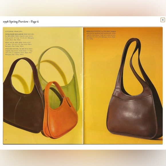 Coach | Vintage Mini Ergo Shoulder Bag | RARE Tangerine | Style 9027 | USA made - Picture 12 of 12